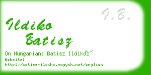 ildiko batisz business card